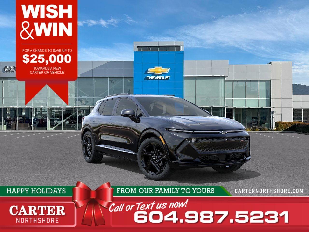 New 2025 Chevrolet Equinox EV RS FWD | WISH & WIN - SAVE UP TO $25,000! for sale in North Vancouver, BC