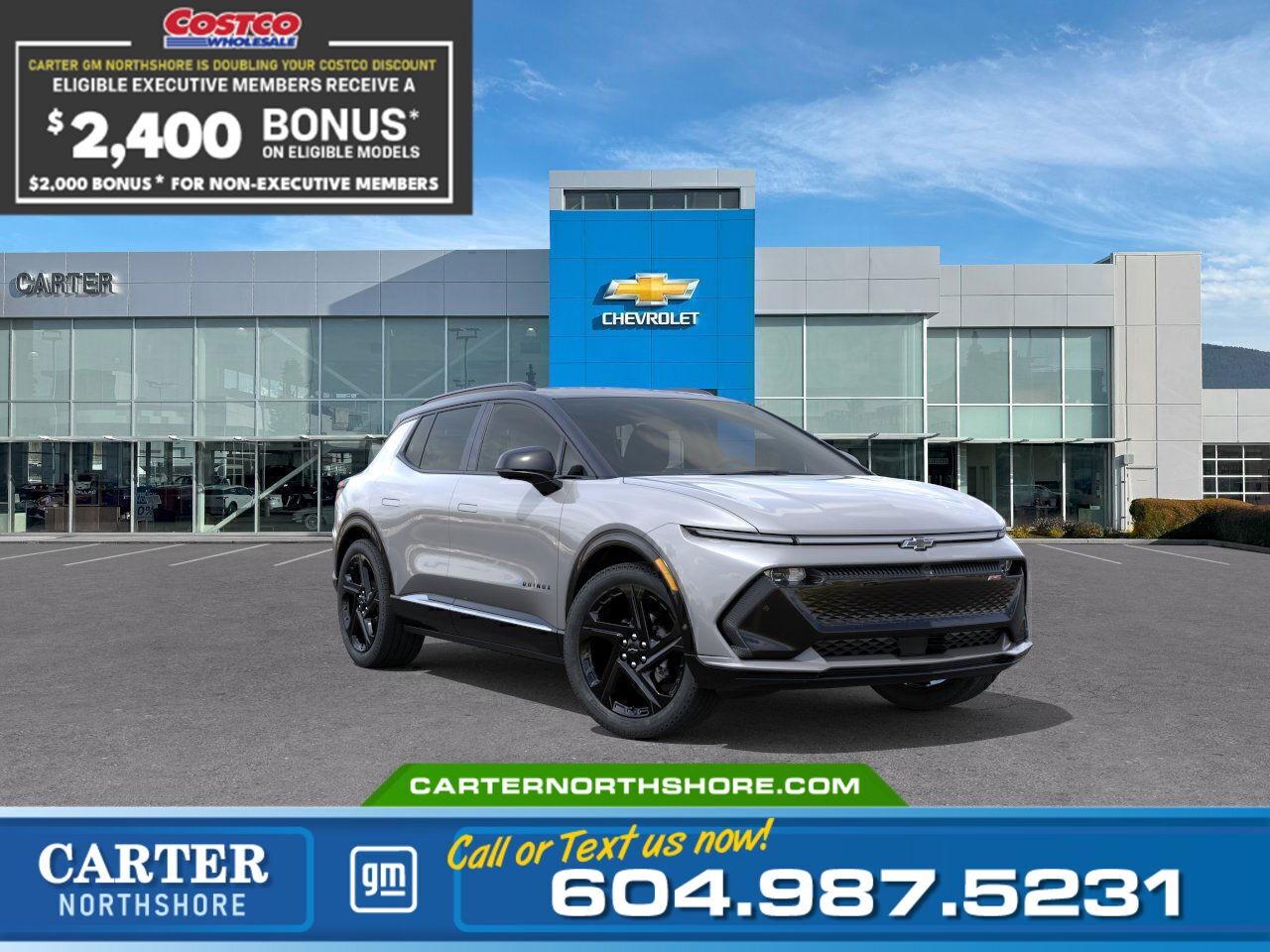 New 2025 Chevrolet Equinox EV RS | Double Costco Bonus: Up to $2,400! for sale in North Vancouver, BC