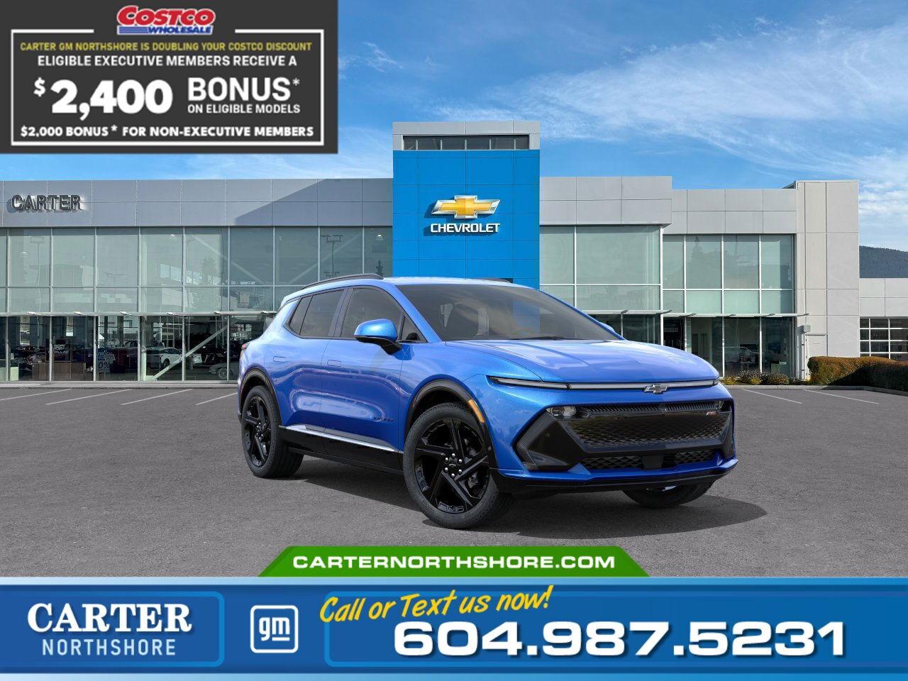 New 2025 Chevrolet Equinox EV 2RS | Double Costco Bonus: Up to $2,400! for sale in North Vancouver, BC