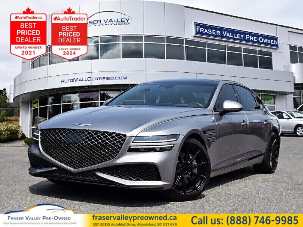 Used 2022 Genesis G80 3.5T Sport Plus  Sport Plus | $30K Under MSRP | Lu for sale in Abbotsford, BC