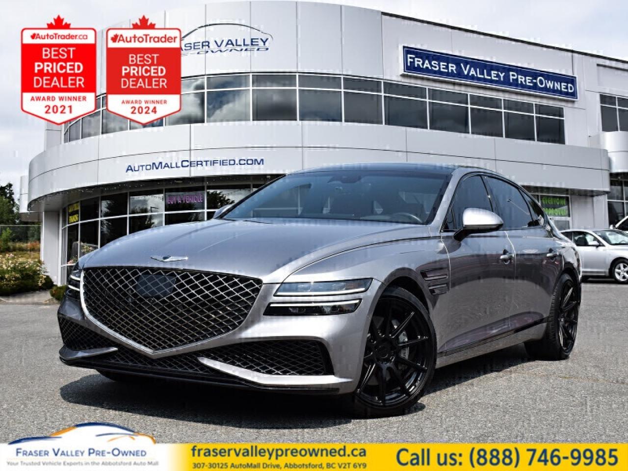 Used 2022 Genesis G80 3.5T Sport Plus  Sport Plus | $30K Under MSRP | Lu for sale in Abbotsford, BC