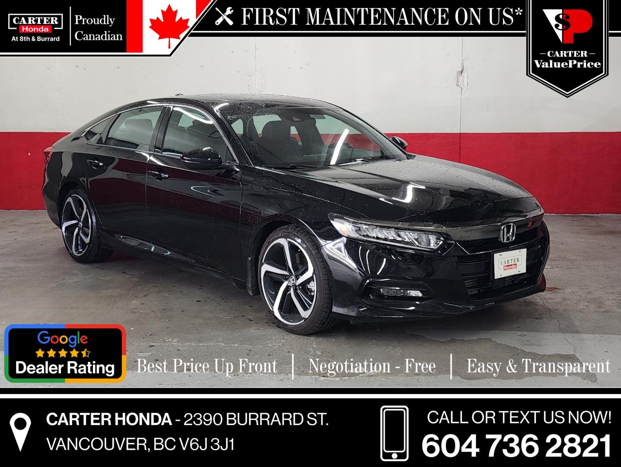 Used 2019 Honda Accord Sedan Sport CVT for sale in Vancouver, BC