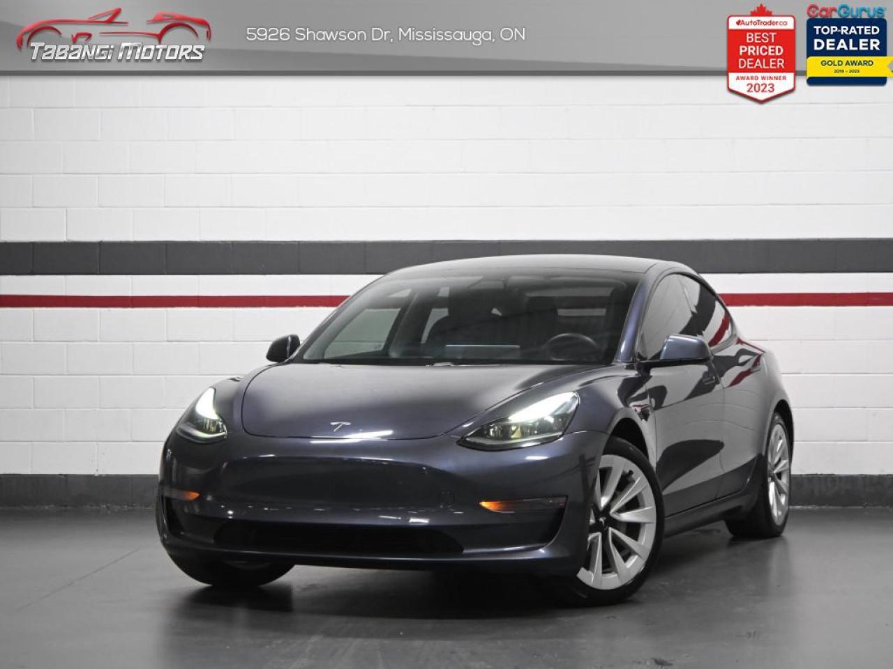 Used 2021 Tesla Model 3 Standard Range Plus  No Accident Leather Autopilot Navigation Glass Roof for sale in Mississauga, ON