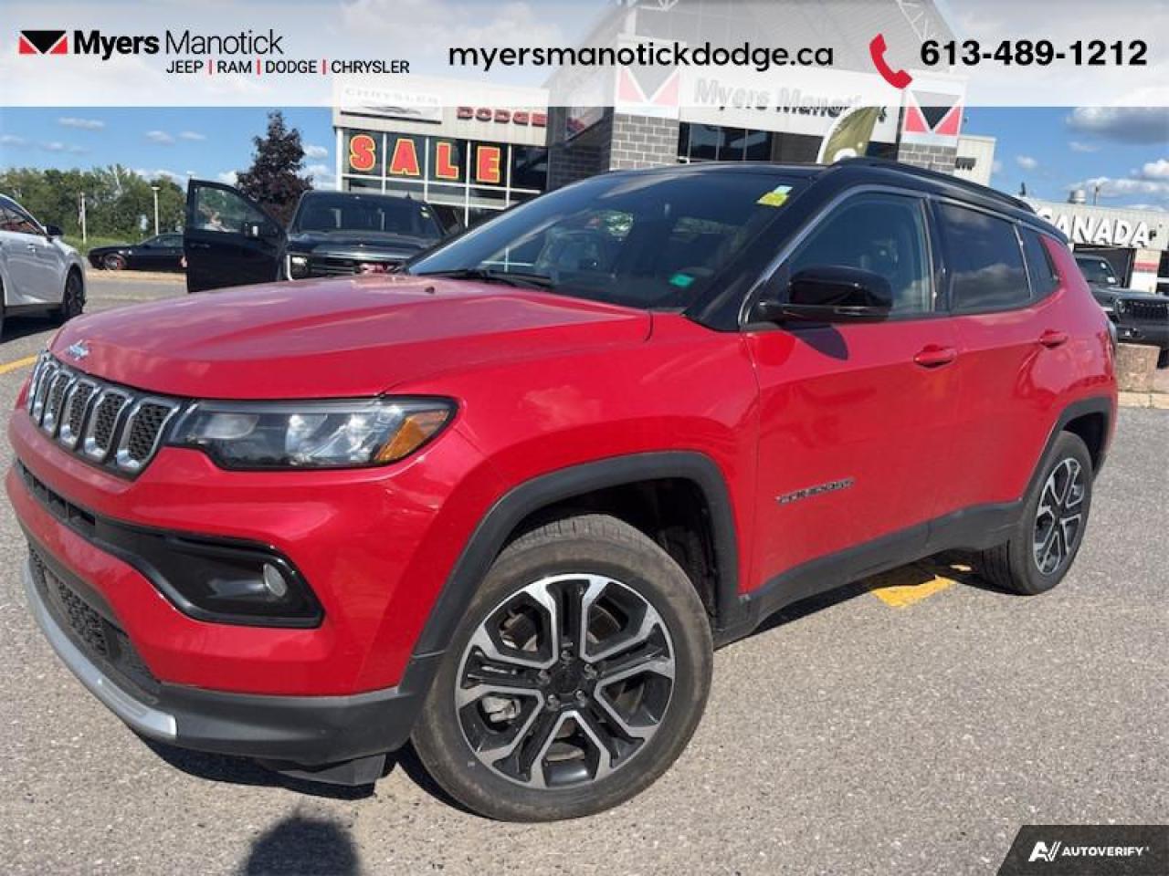 Used 2023 Jeep Compass Limited  - Aluminum Wheels -  Leather Seats for sale in Ottawa, ON