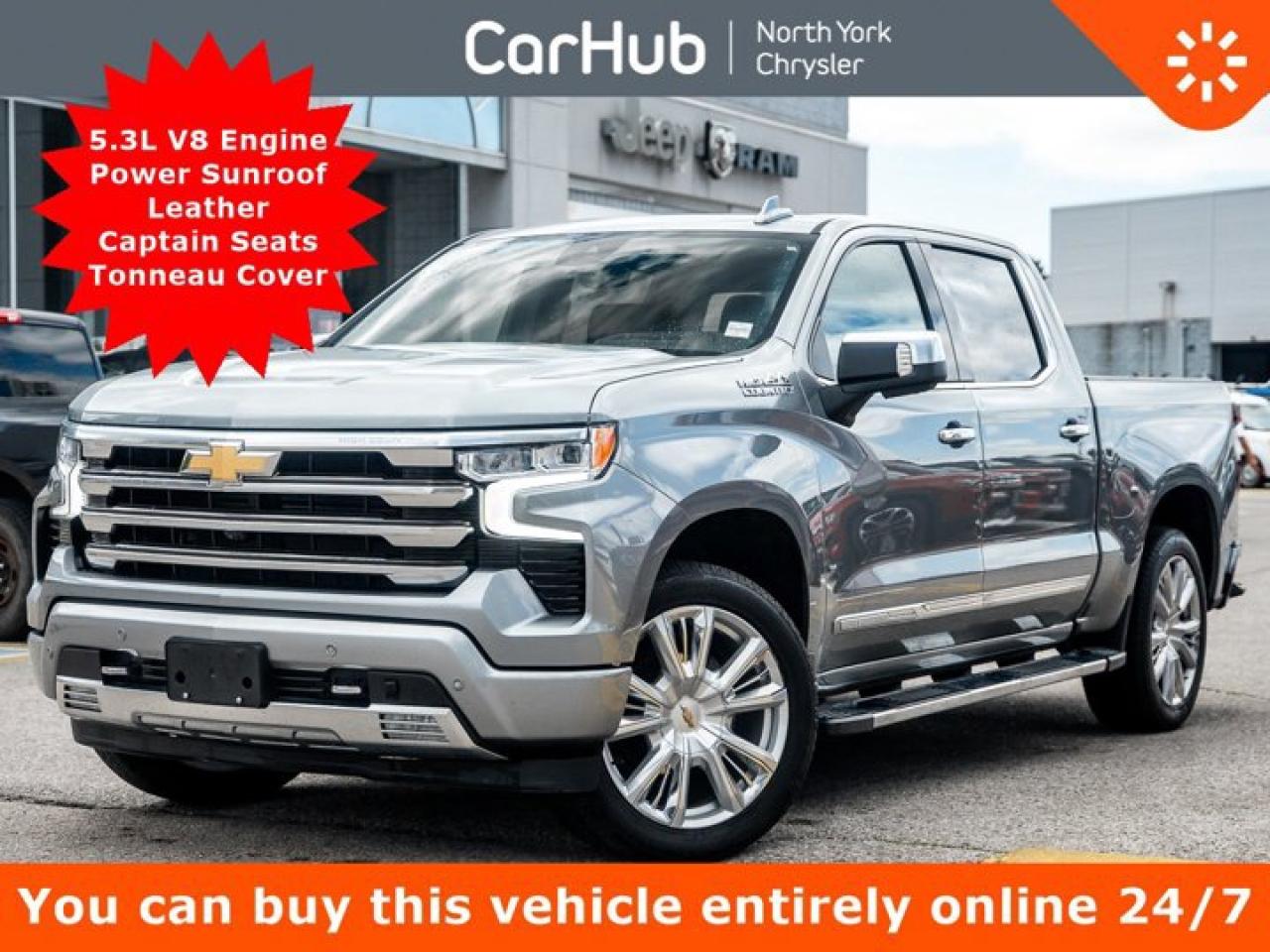 Used 2023 Chevrolet Silverado 1500 High Country 147'' V8 Sunroof Captain Seats Tonneau Cover for sale in Thornhill, ON