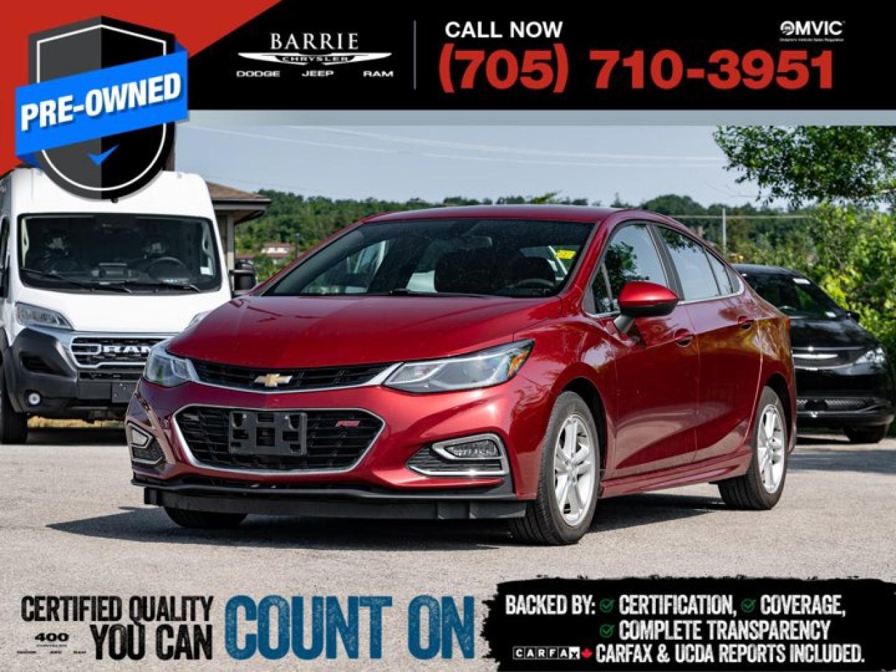 Used 2017 Chevrolet Cruze LT for sale in Barrie, ON