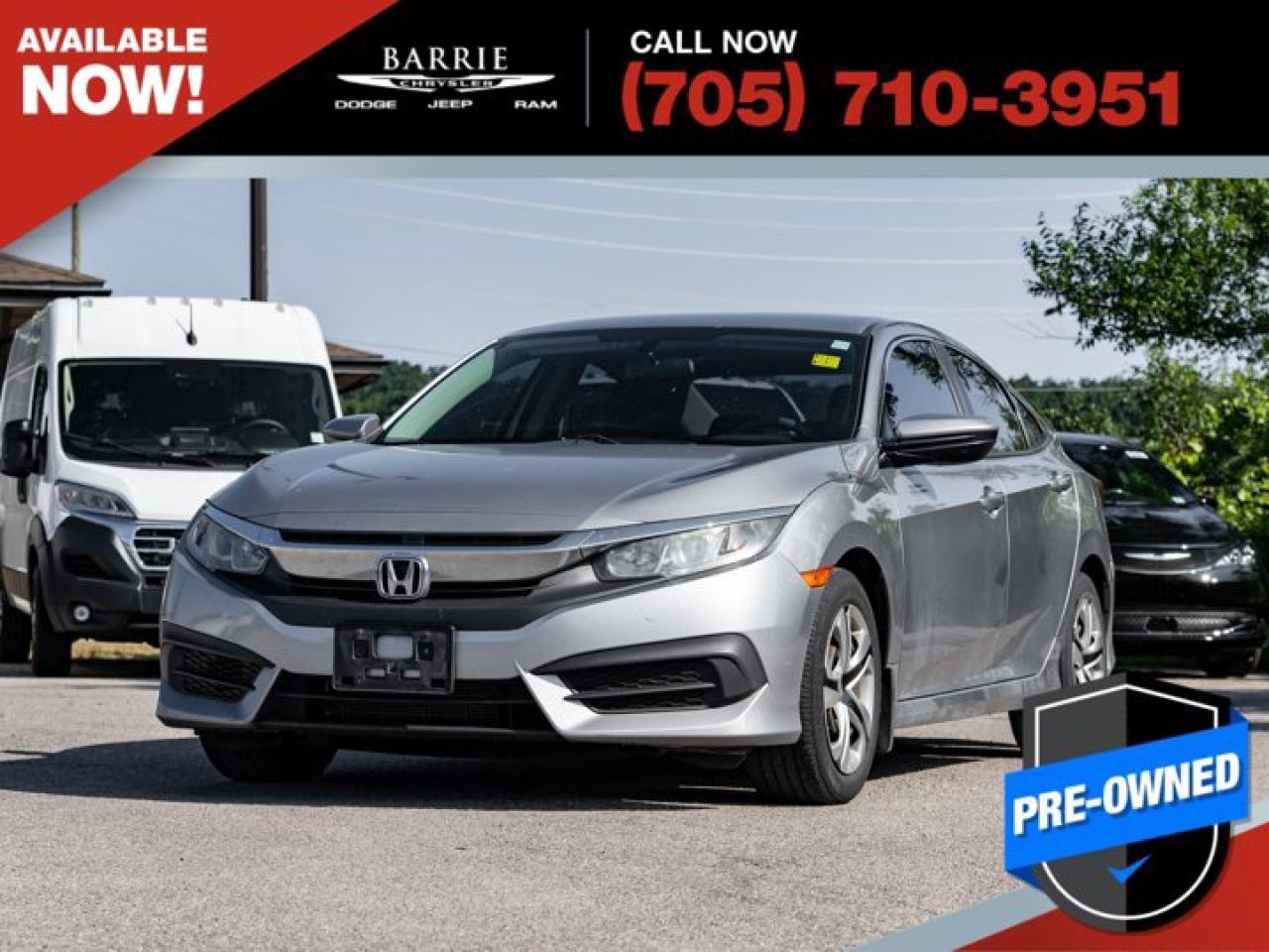 Used 2016 Honda Civic SEDAN LX for sale in Barrie, ON