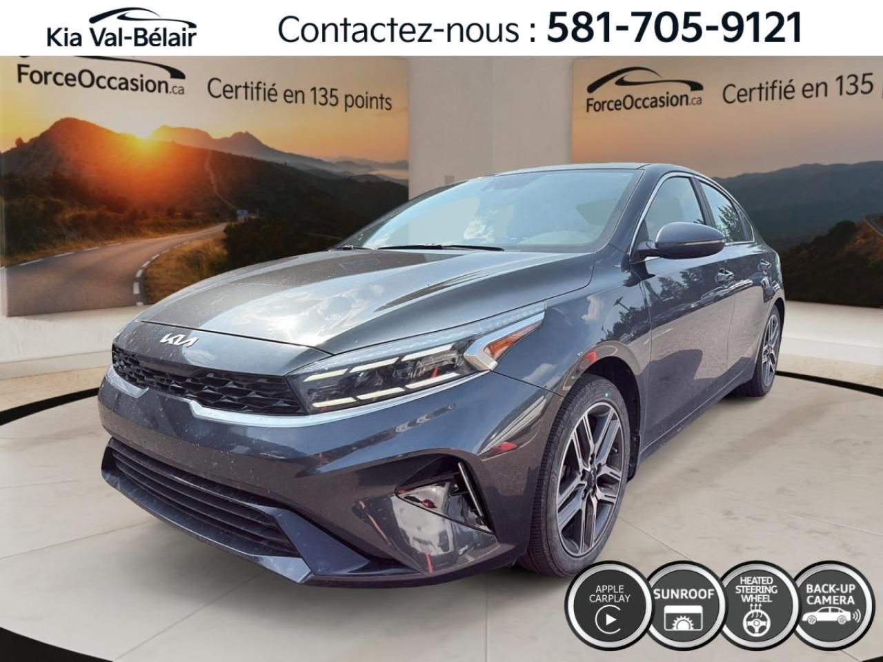 Used 2023 Kia Forte EX+ *IVT *CAMERA *CARPLAY *CRUISE *TOIT *GPS *A/C for sale in Québec, QC
