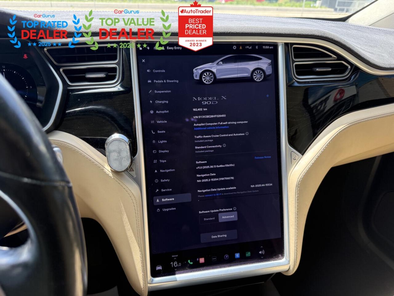 2017 Tesla Model X 90D | STANDARD CONNECTIVITY | AUTOPILOT | LOADED Photo