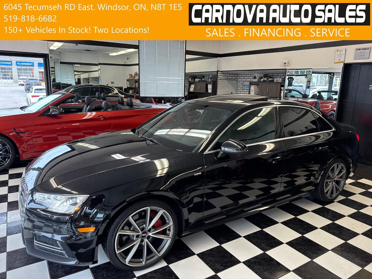 2017 Audi A4 Progressiv S-LINE+GPS+Cooled Leather+Roof+Camera Photo0