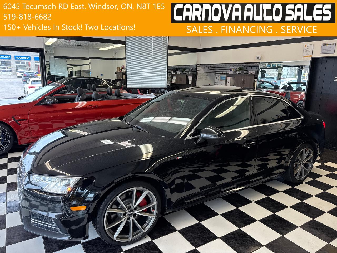 Used 2017 Audi A4 Progressiv S-LINE+GPS+Cooled Leather+Roof+Camera for sale in Windsor, ON