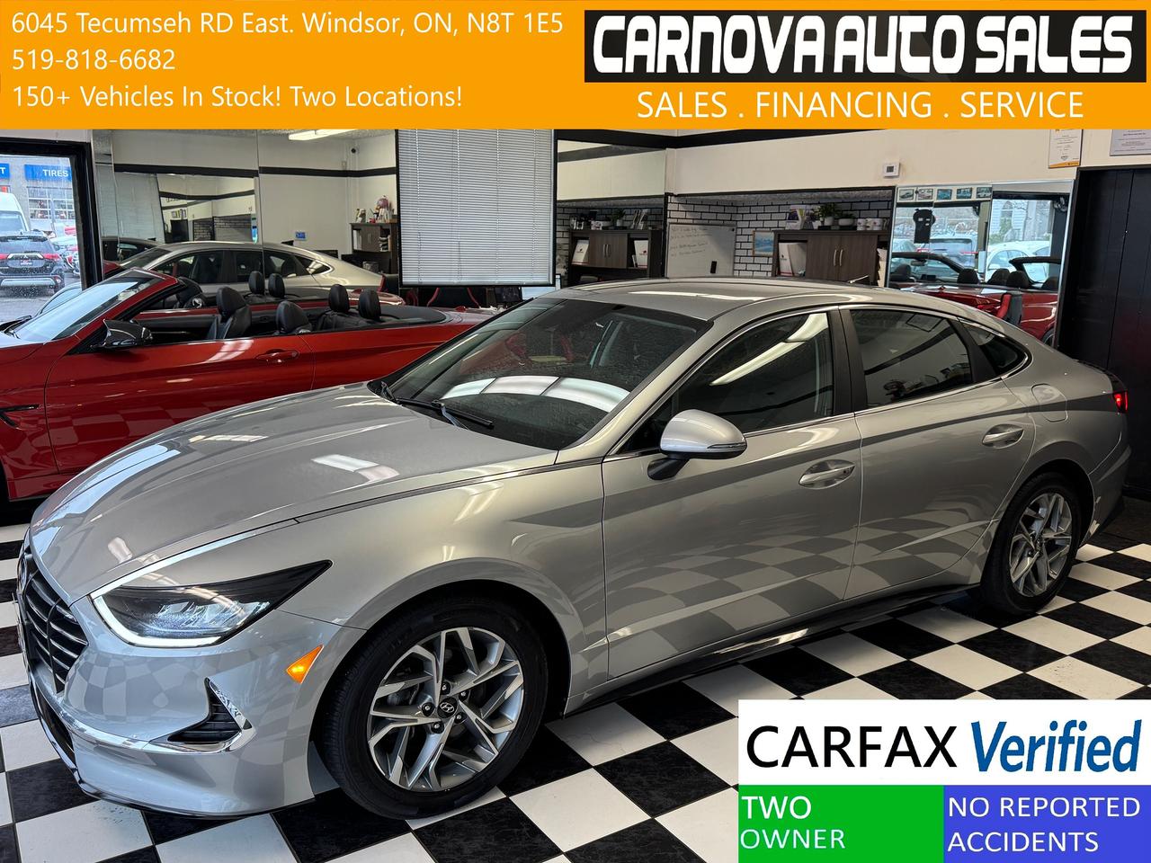 2021 Hyundai Sonata Preferred+Lane Keep+Adaptive Cruise+CLEAN CARFAX Photo0