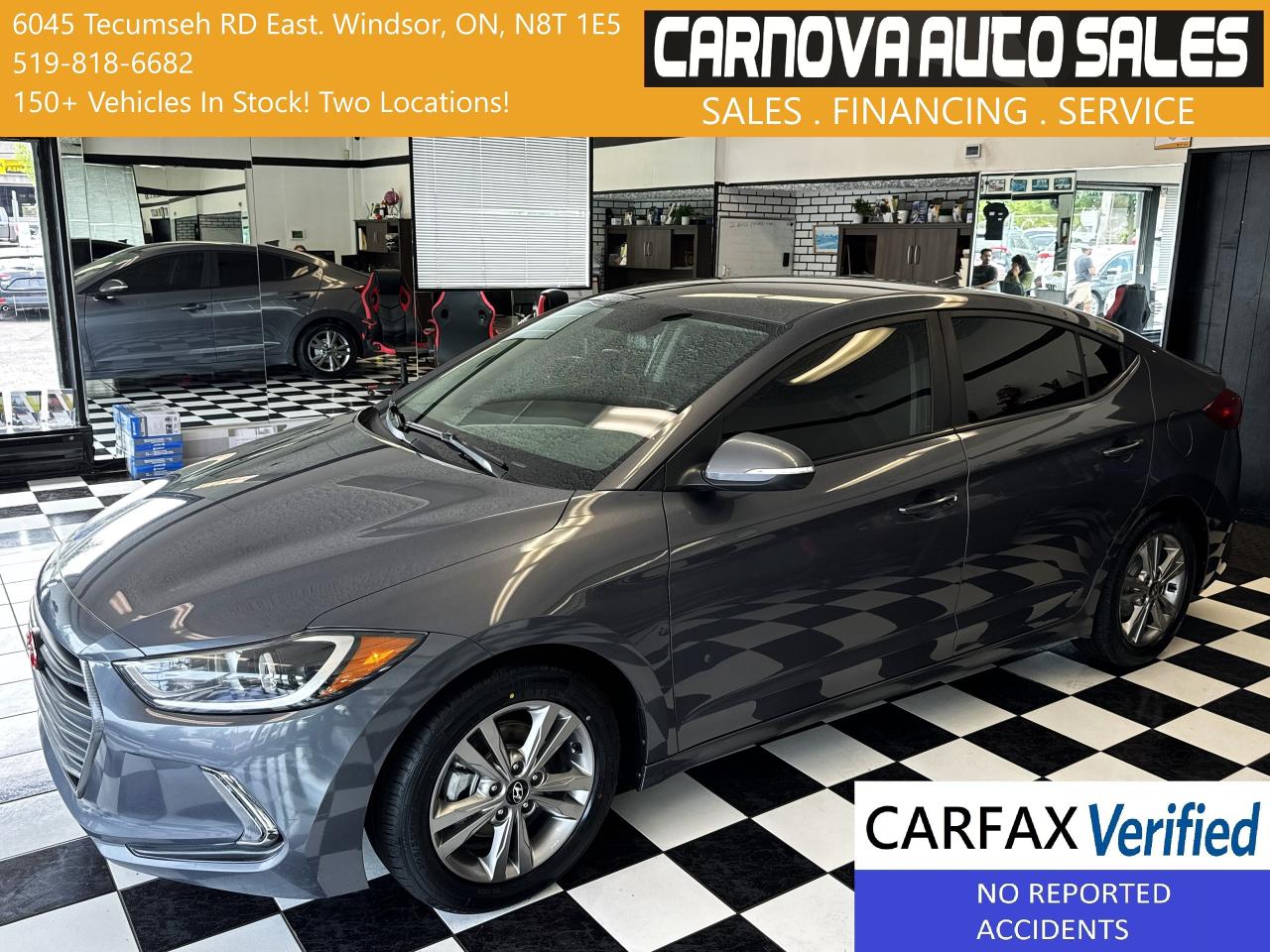 Used 2018 Hyundai Elantra GL Manual+Camera+ApplePlay+Blind Spot+CLEAN CARFAX for sale in Windsor, ON
