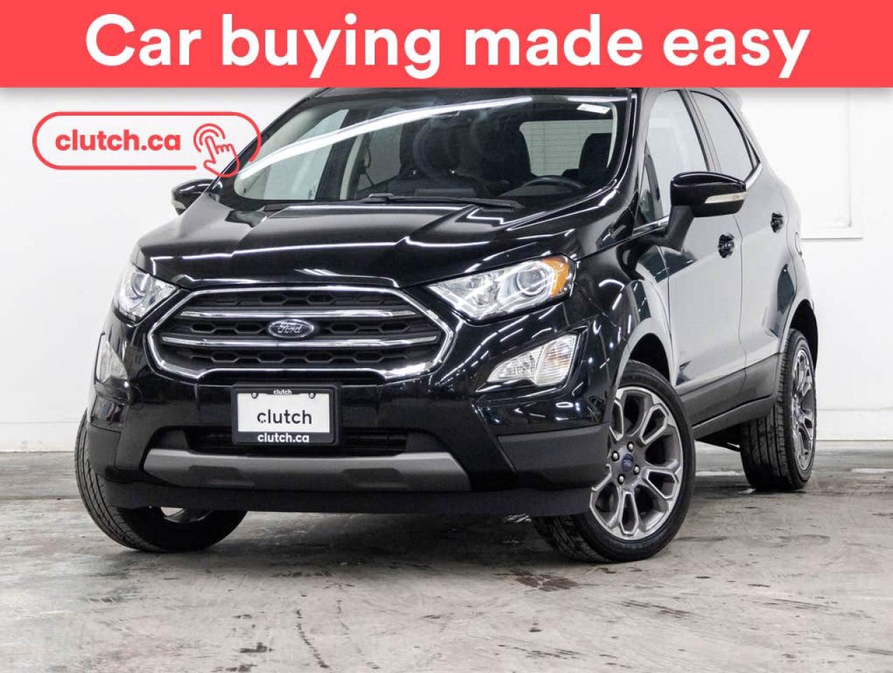 Used 2020 Ford EcoSport Titanium 4WD w/Apple CarPlay & Android Auto, Heated Front Seats, Backup Cam for sale in Toronto, ON