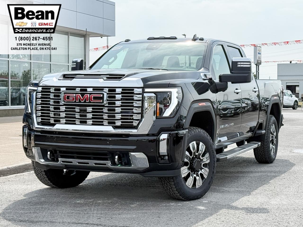 New 2025 GMC Sierra 2500 HD Denali DURAMAX 6.6L V8 WITH REMOTE START/ENTRY, HEATED SEATS, HEATED STEERING WHEEL, VENTILATED SEATS, HD SURROUND VISION for sale in Carleton Place, ON