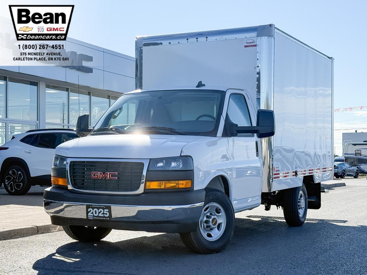 New 2025 GMC Savana Cutaway Work Van 4.3L V8 WITH REMOTE ENTRY, CRUISE CONTROL, A/C, REAR VISION CAMERA, AM/FM STEREO for sale in Carleton Place, ON