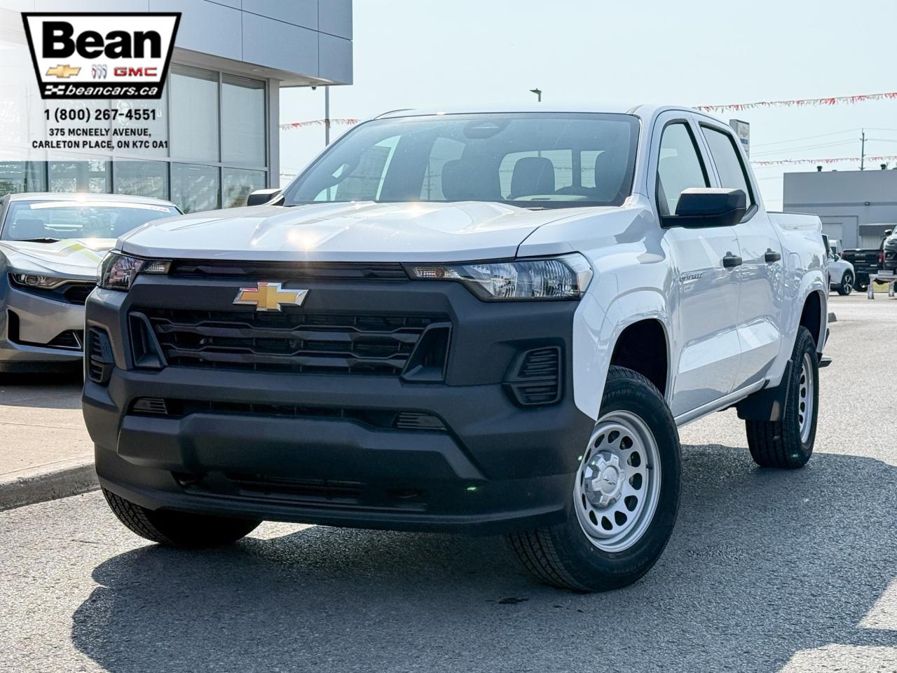 New 2025 Chevrolet Colorado WT 2.7L 4 CYL WITH REMOTE ENTRY, CRUISE CONTROL, HITCH GUIDANCE, HD REAR VISION CAMERA, ADVANCED TRAILERING PACKAGE, APPLE CARPLAY AND ANDROID AUTO for sale in Carleton Place, ON