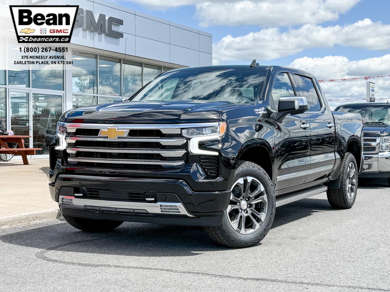 New 2025 Chevrolet Silverado 1500 High Country 5.3L V8 WITH REMOTE START/ENTRY, SUNROOF, HEATED SEATS, HEATED STEERING WHEEL, VENTILATED SEATS, HD SURROUND VISION for sale in Carleton Place, ON