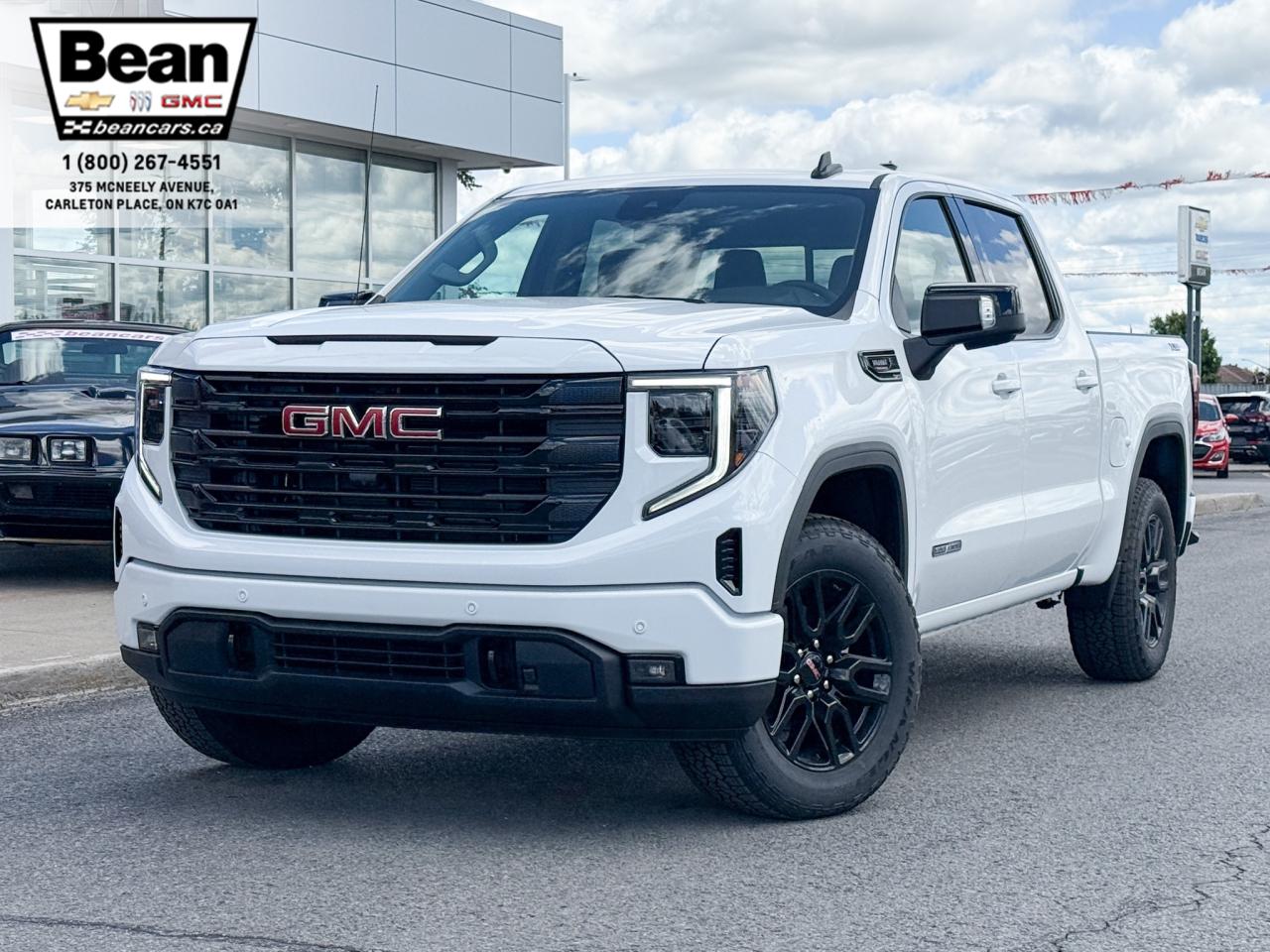 New 2025 GMC Sierra 1500 Elevation 3.0L DURAMAX WITH REMOTE START/ENTRY, HEATED SEATS, HEATED STEERING WHEEL, CRUISE CONTROL, HD REAR VISION CAMERA, BOSE SOUND SYSTEM for sale in Carleton Place, ON