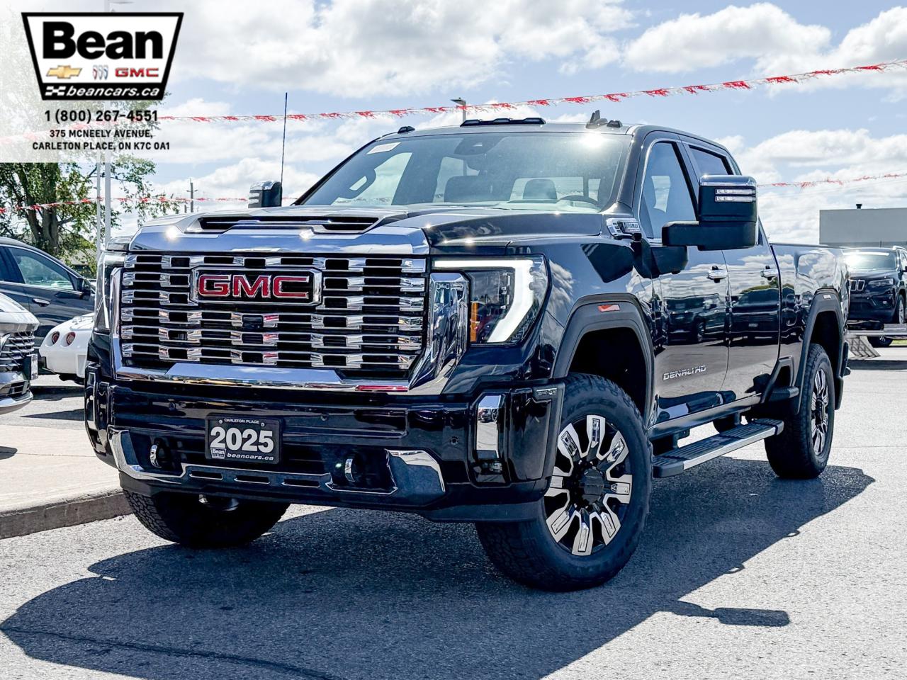 New 2025 GMC Sierra 2500 HD Denali DURAMAX 6.6L V8 WITH REMOTE START/ENTRY, SUNROOF, HEATED SEATS, HEATED STEERING WHEEL, VENTILATED SEATS, HD SURROUND VISION for sale in Carleton Place, ON