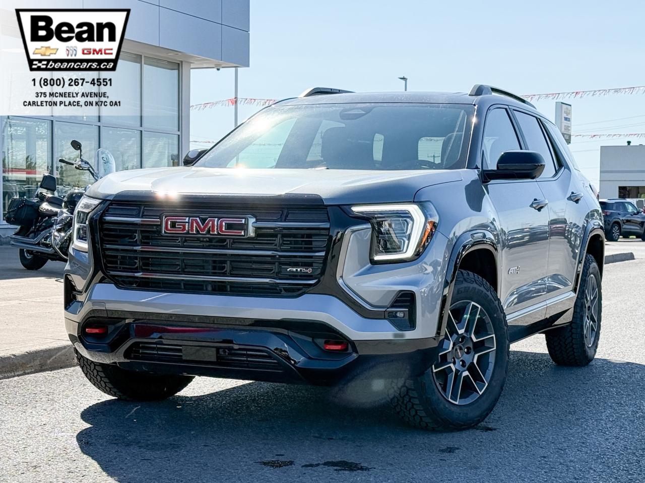 New 2026 GMC Terrain AT4 1.5L 4 CYL WITH REMOTE START/ENTRY, SUNROOF, HEATED SEATS, HEATED STEERING WHEEL, ADAPTIVE CRUISE CONTROL, HD REAR VIEW CAMERA, APPLE CARPLAY AND ANDROID AUTO for sale in Carleton Place, ON