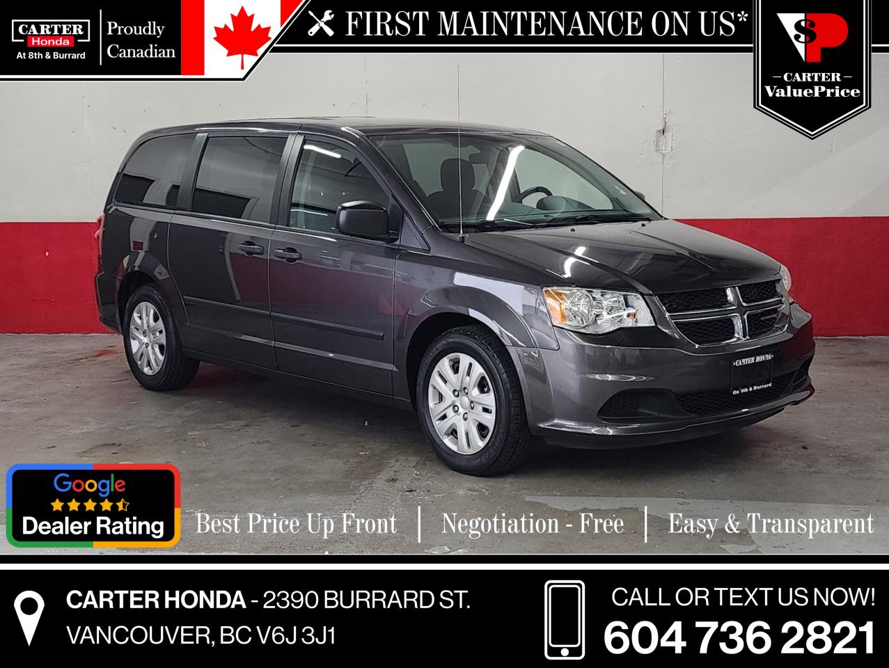 Used 2016 Dodge Grand Caravan NICEST CARAVAN IN CANADA! LOW KMS, NO ACCIDENTS for sale in Vancouver, BC