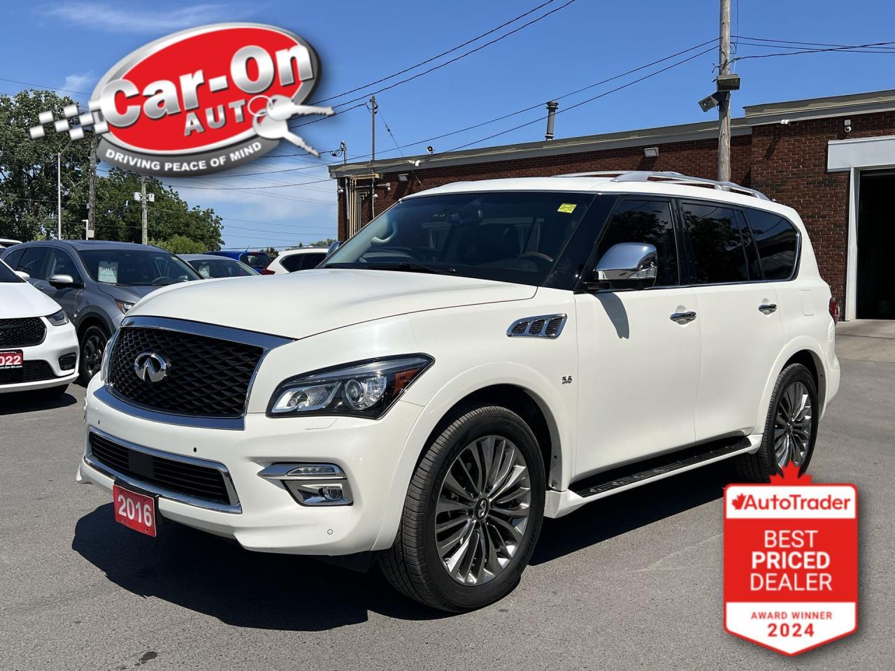 Used 2016 Infiniti QX80 AWD TECH | 7-PASS | COOLED LEATHER | SUNROOF | DVD for sale in Ottawa, ON