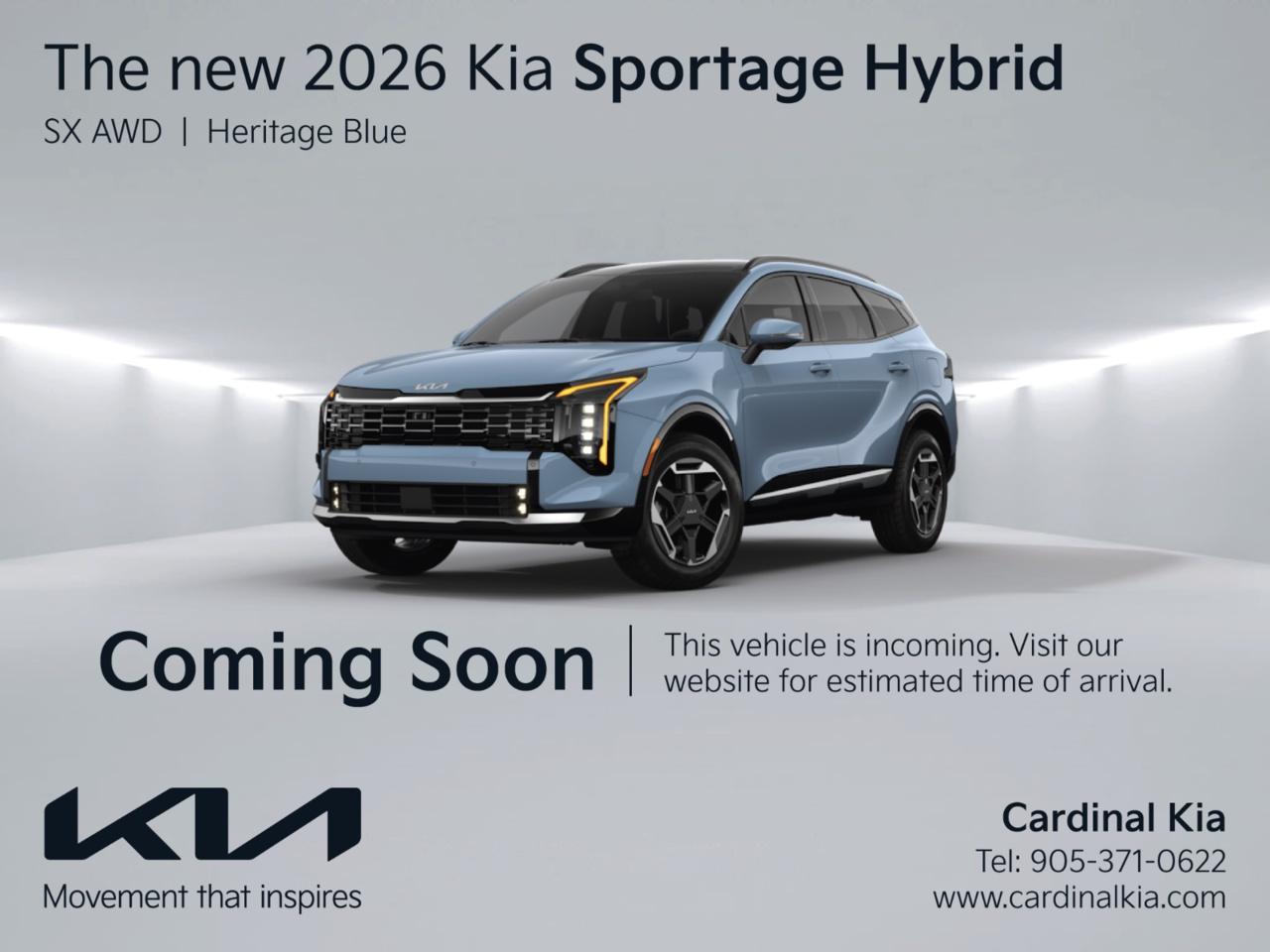 New 2026 Kia Sportage HEV SX - Black Interior for sale in Niagara Falls, ON