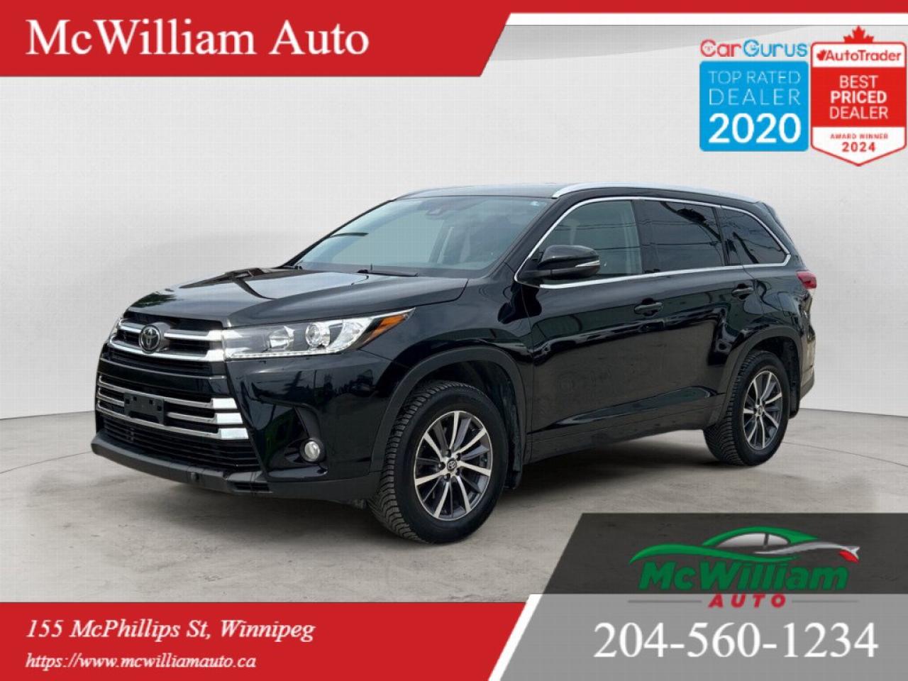 Used 2017 Toyota Highlander XLE AWD| FULLY LOADED | EXCELLENT SERVICE RECORD | for sale in Winnipeg, MB