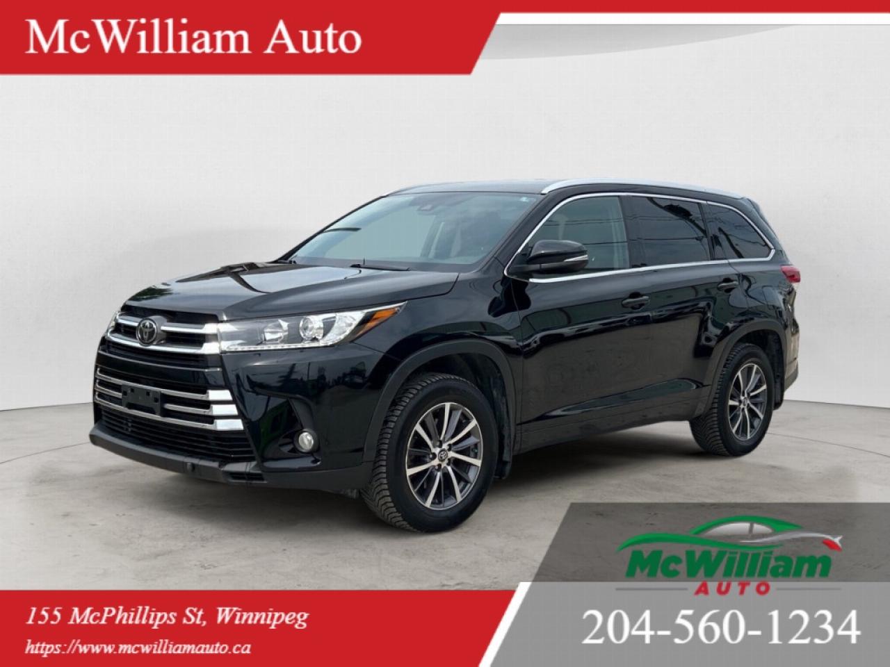 Used 2017 Toyota Highlander XLE AWD| FULLY LOADED | EXCELLENT SERVICE RECORD | for sale in Winnipeg, MB