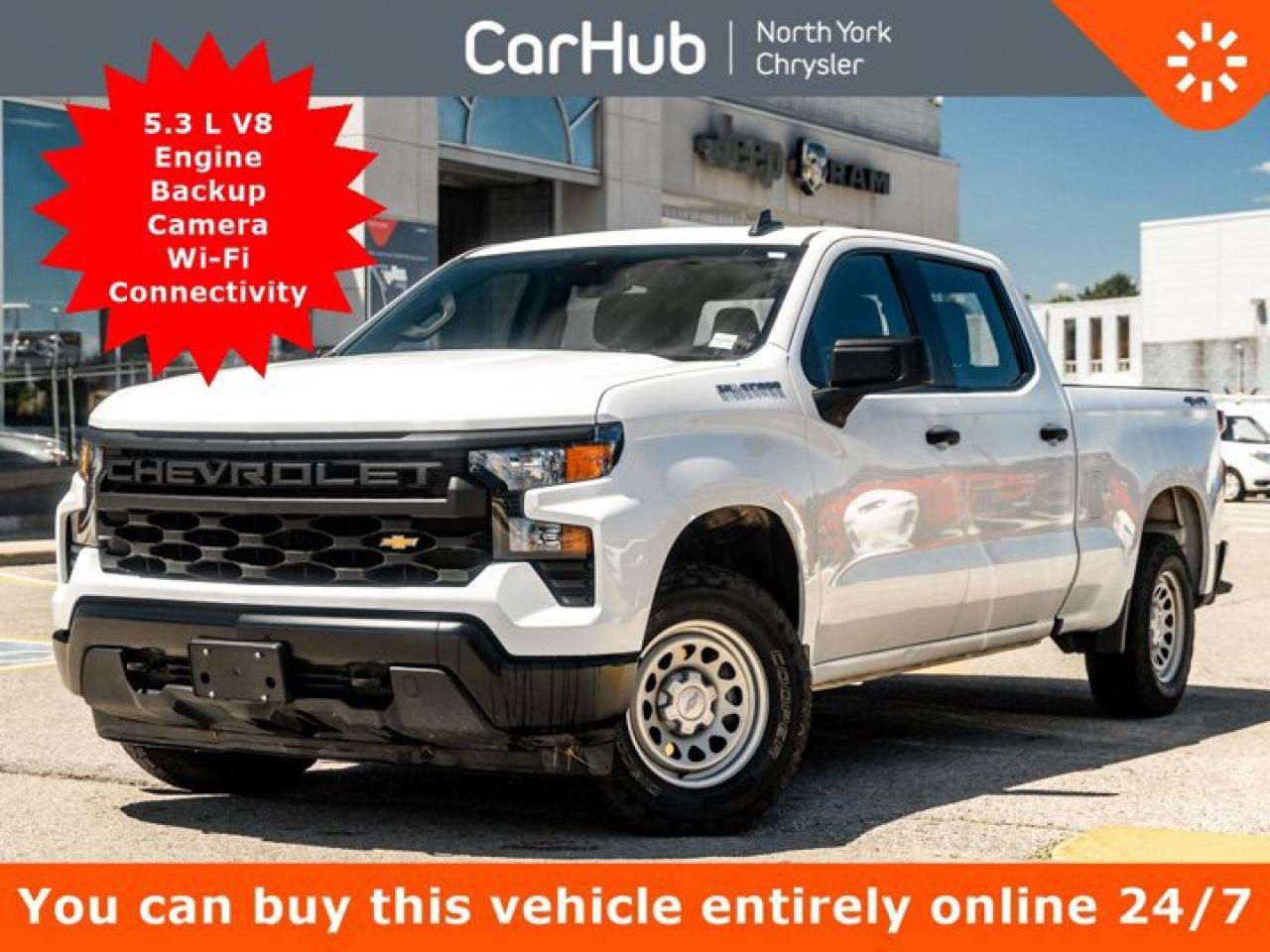 Used 2024 Chevrolet Silverado 1500 Work Truck 4WD 157'' V8 Backup Cam Wi-Fi Connectivity for sale in Thornhill, ON