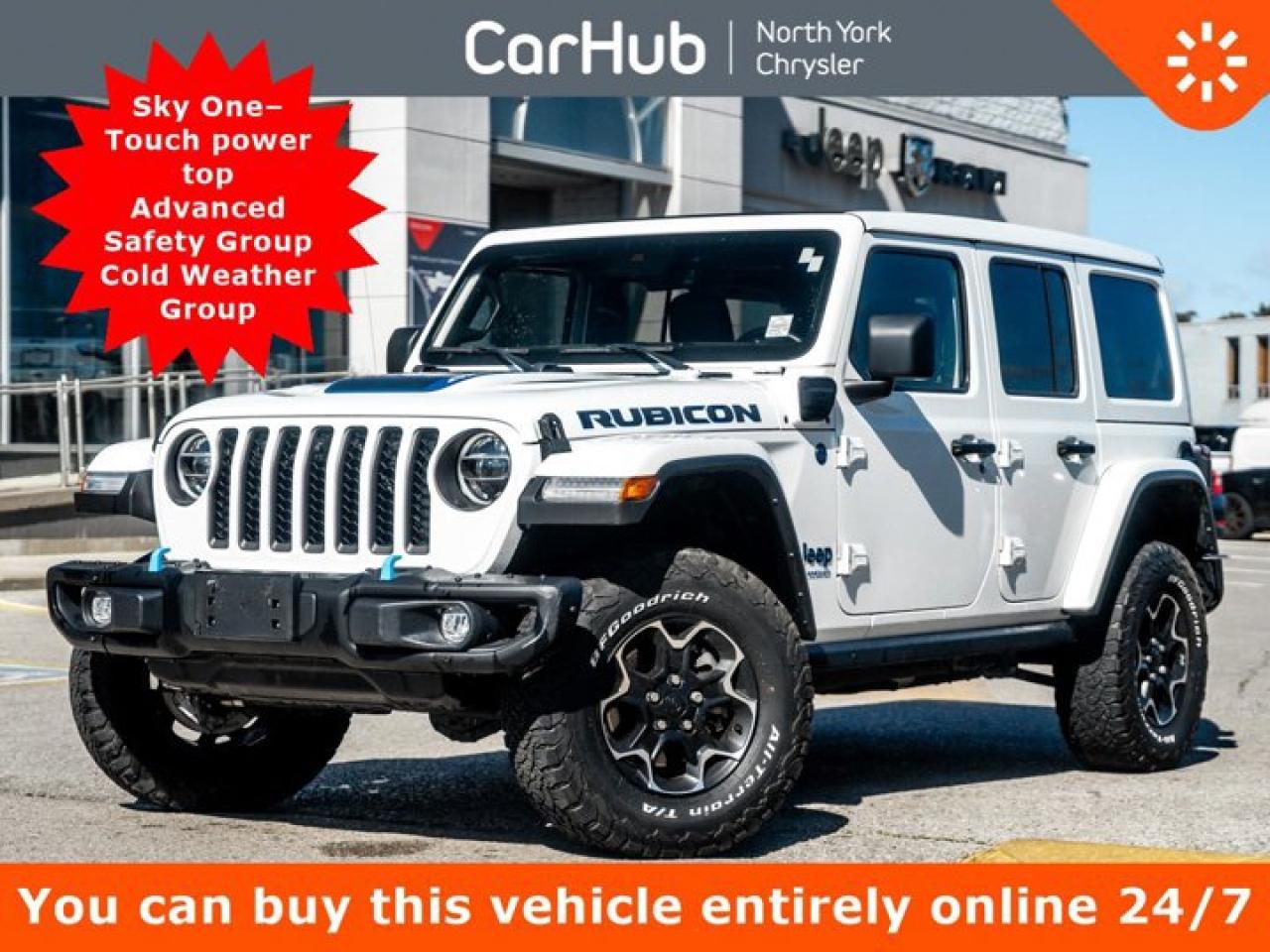 Used 2021 Jeep Wrangler 4xe Unlimited Rubicon Skyroof Advanced Safety Group Cold Weather Group for sale in Thornhill, ON