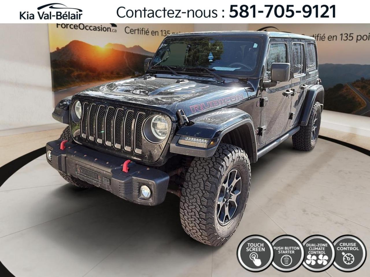 Used 2018 Jeep Wrangler 4 Door UNLIMITED RUBICON 4X4 * A/C * CARPLAY * CAMERA * for sale in Québec, QC