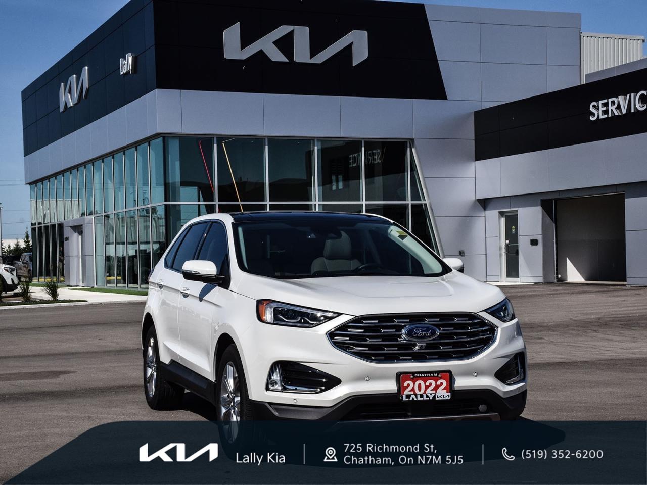 Used 2022 Ford Edge Titanium New Arrival | Low KMs | Clean CarFax | AWD for sale in Chatham, ON