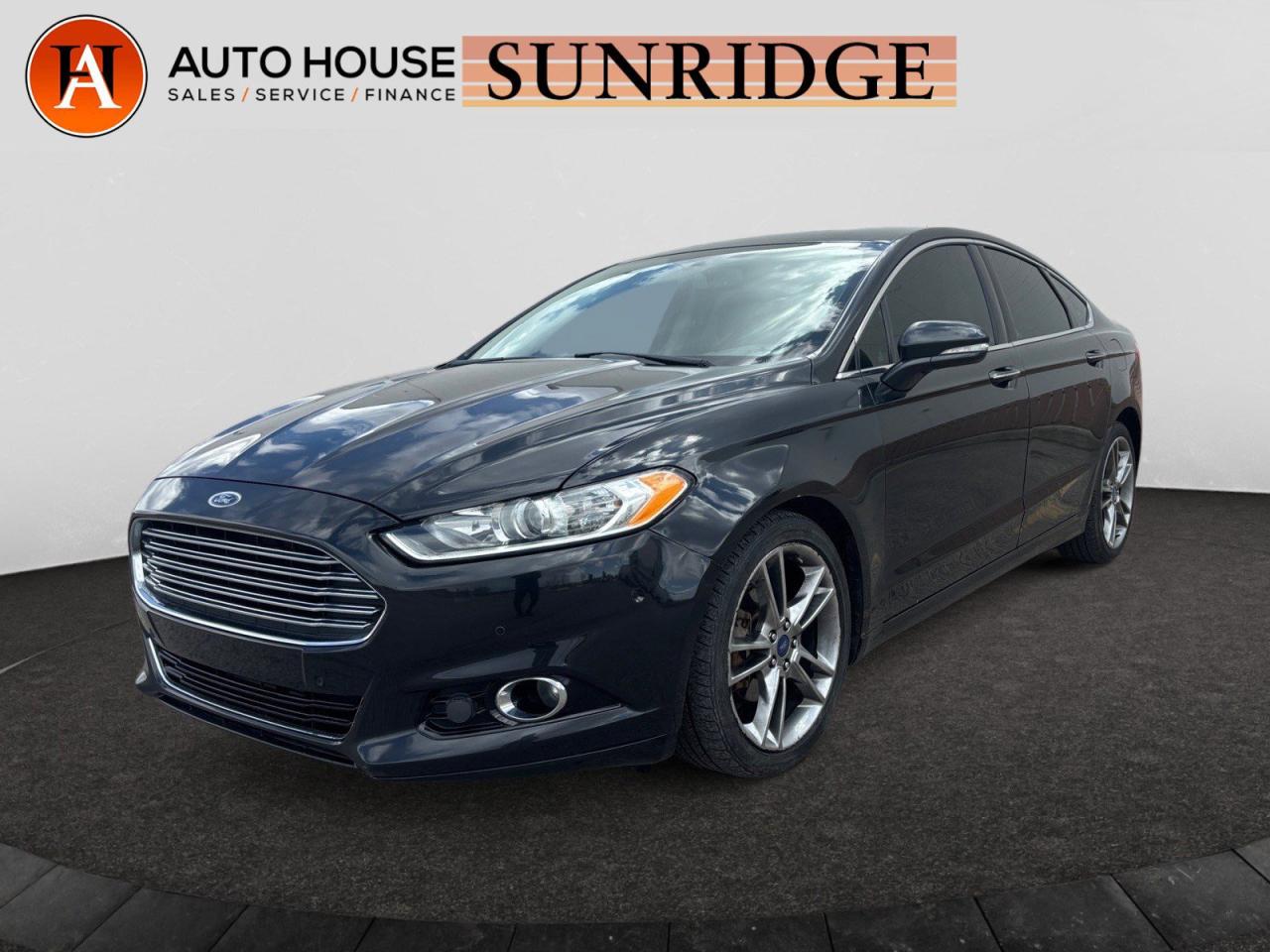 Used 2014 Ford Fusion TITANIUM BACKUP CAMERA SUNROOF HEATED LEATHER SEATS PADDLE SHIFTER for sale in Calgary, AB