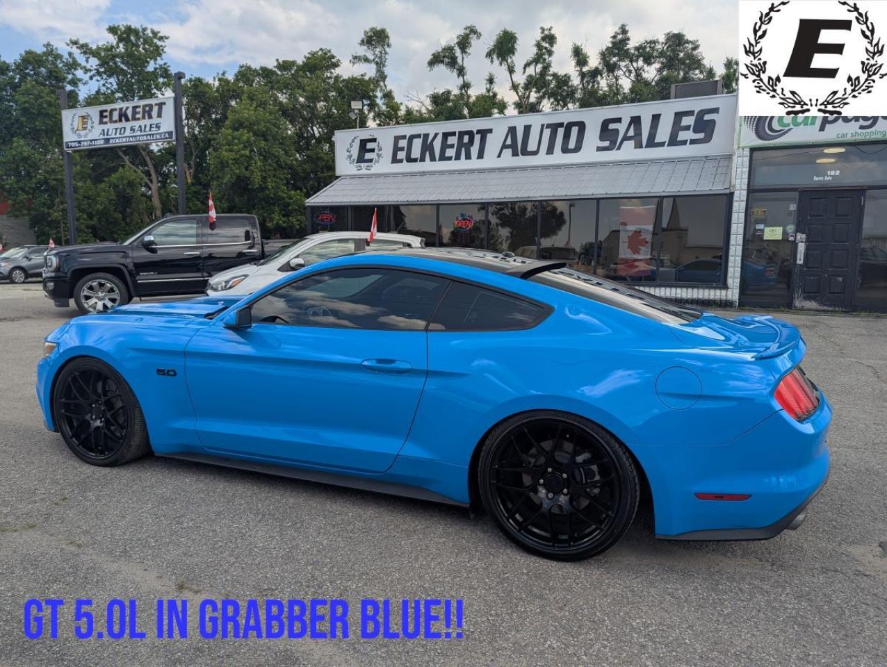 Used 2017 Ford Mustang GT Premium 5.0L IN GRABBER BLUE!! for sale in Barrie, ON