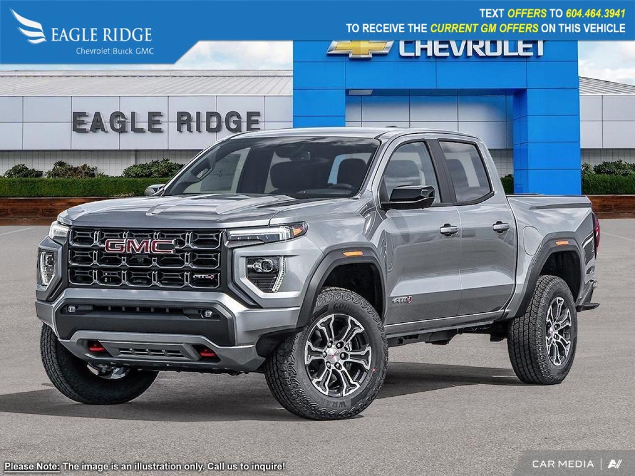 New 2025 GMC Canyon AT4 off-road performance display, 11.3-inch touchscreen, 8-inch driver display, Google Built-in, wireless Apple CarPlay, wireless Android Auto, Bluetooth, WiFi compatibility, voice recognition, six-speake for sale in Coquitlam, BC