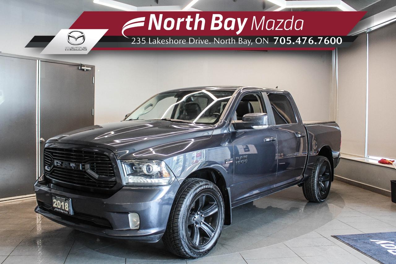 Used 2018 RAM 1500 Sport HEMI - LEATHER SEATS - HEATED/VENTILATED SEATS - HEATED STEERING WHEEL for sale in North Bay, ON