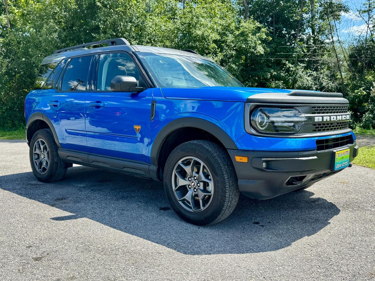 2022 Ford Bronco Sport Badlands 4WD Low KMS Sunroof | Velocity Blue - Photo #2