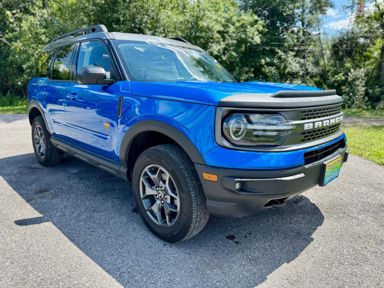 2022 Ford Bronco Sport Badlands 4WD Low KMS Sunroof | Velocity Blue - Photo #3