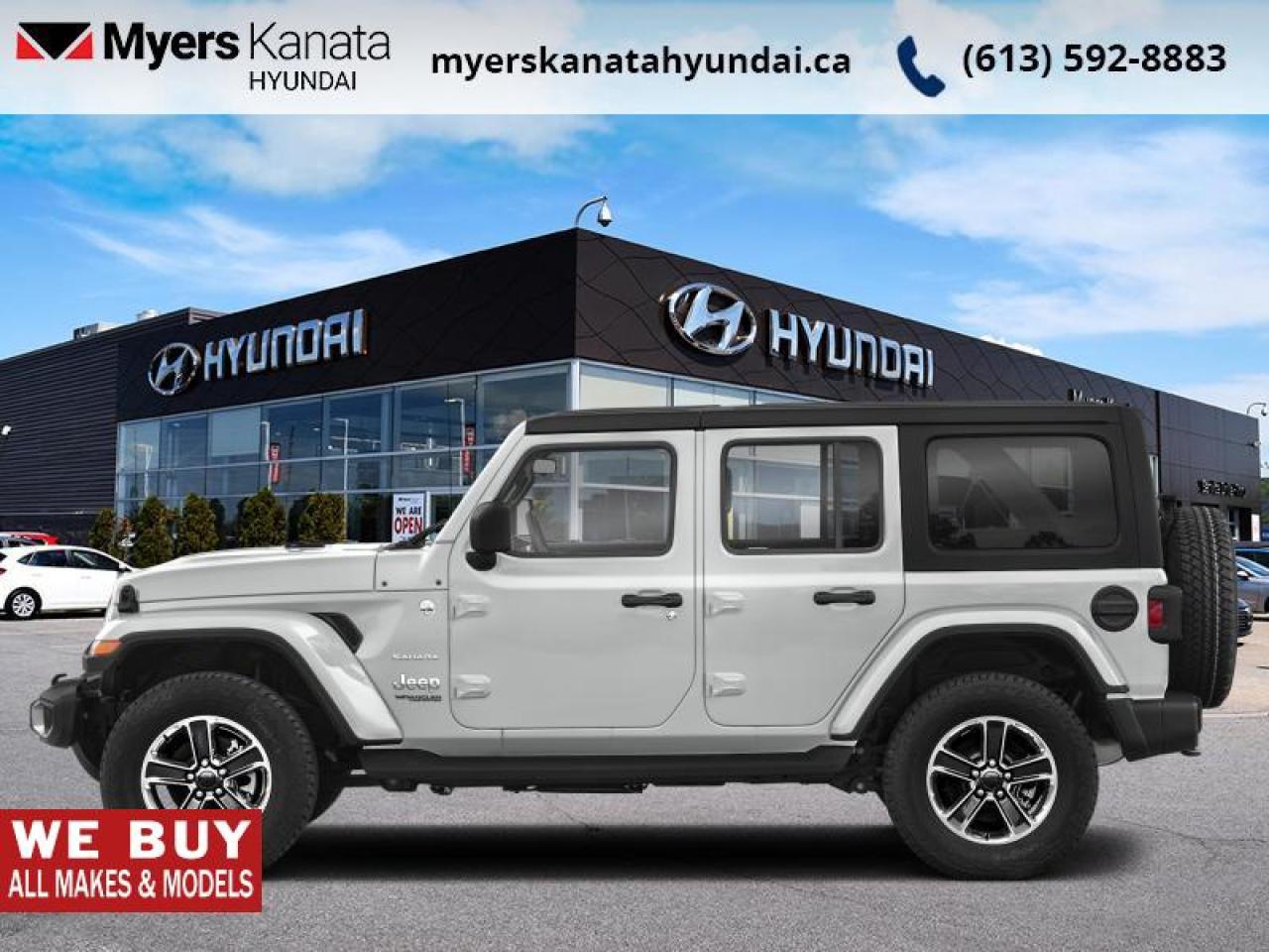 Used 2021 Jeep Wrangler Sahara Unlimited  -  4G Wi-Fi - $128.40 /Wk for sale in Kanata, ON