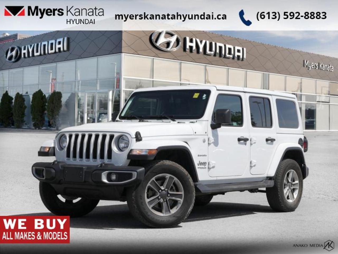 Used 2021 Jeep Wrangler Sahara Unlimited  -  4G Wi-Fi - $128.40 /Wk for sale in Kanata, ON