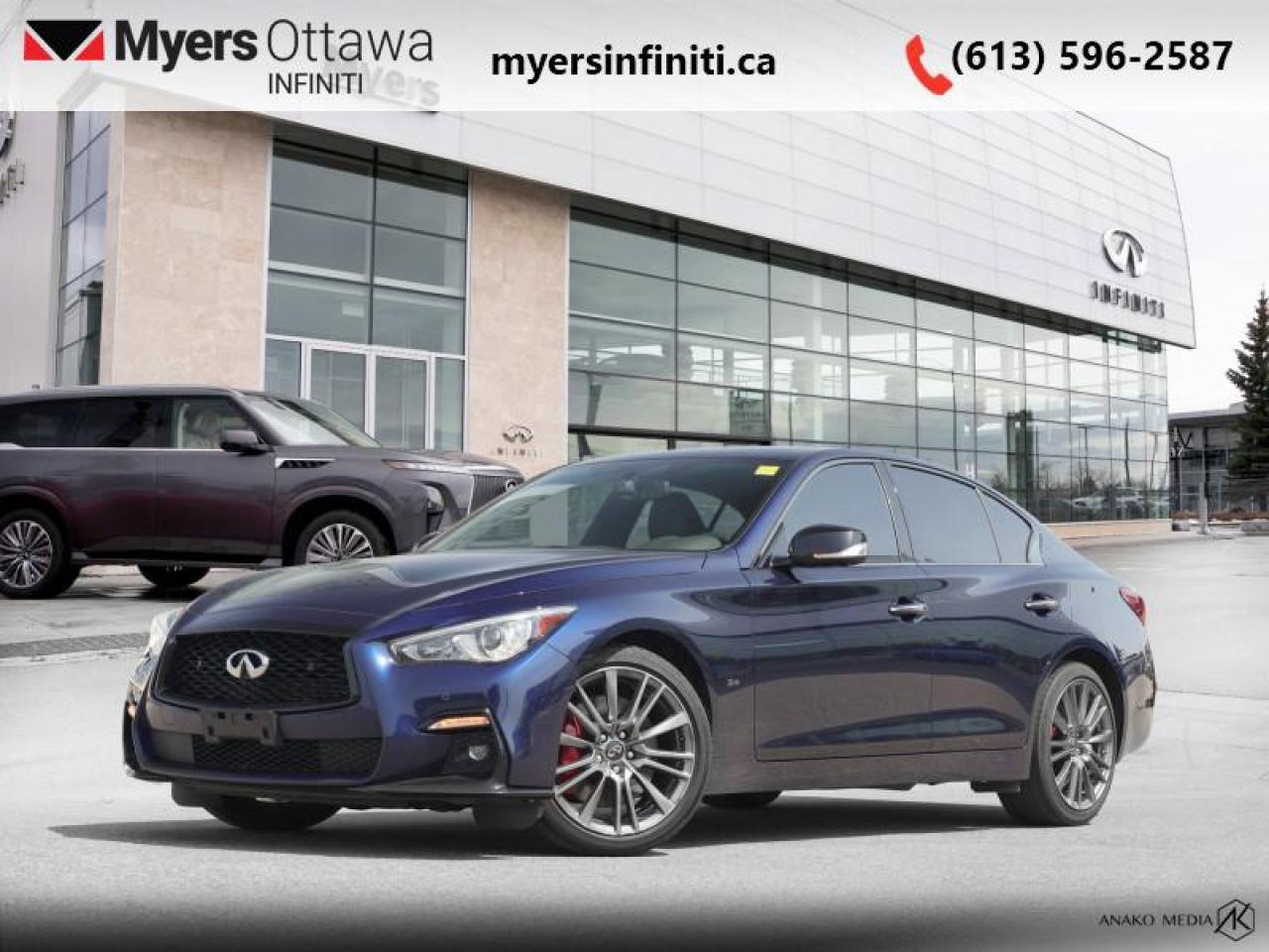Used 2021 Infiniti Q50 Red Sport 400 l-LINE  - Leather Seats for sale in Ottawa, ON