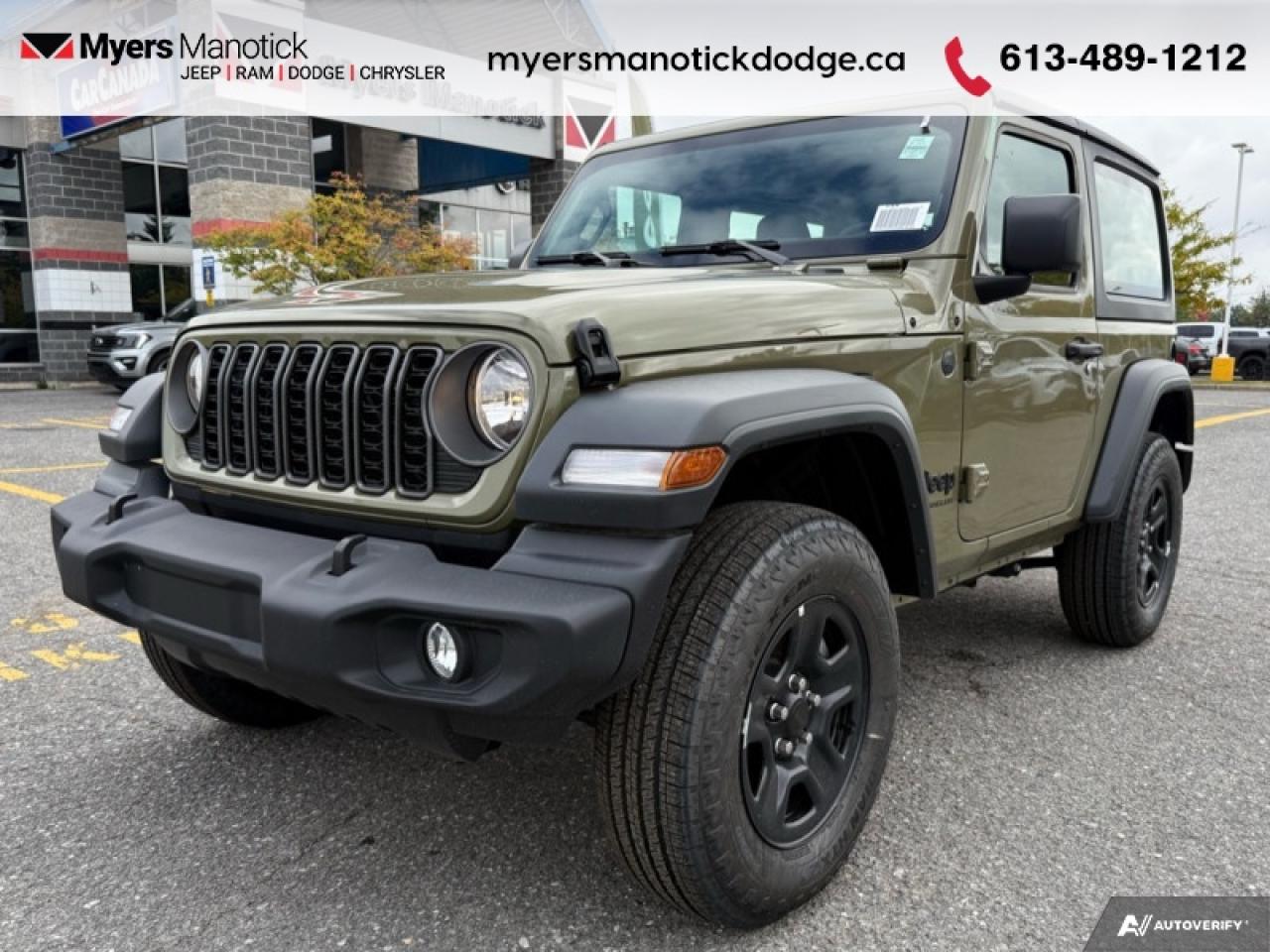 New 2025 Jeep Wrangler Sport  - Freedom Top for sale in Ottawa, ON