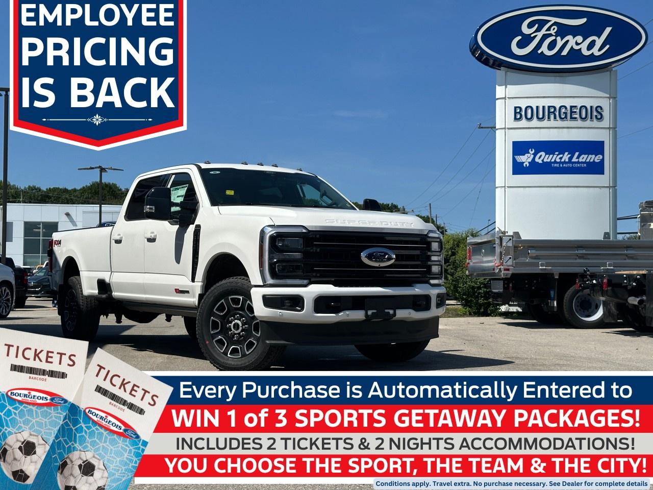 New 2025 Ford F-350 Super Duty SRW PLATINUM 4WD CREW CAB 8' BOX for sale in Midland, ON