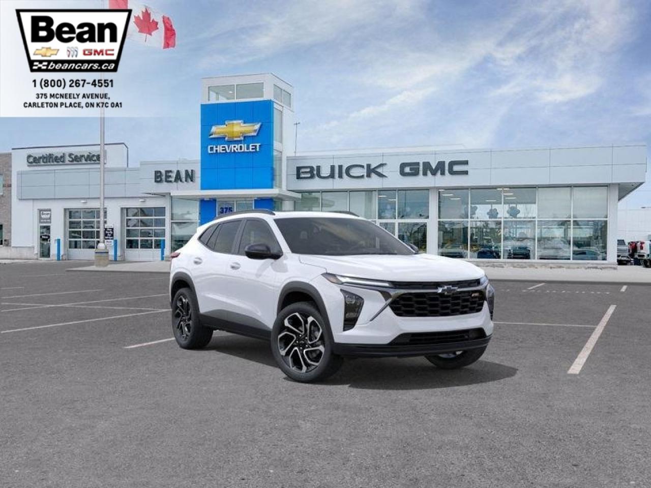 New 2025 Chevrolet Trax 2RS 1.2L 3 CYL WITH REMOTE START/ENTRY, SUNROOF, HEATED SEATS, HEATED STEERING WHEEL, APPLE CARPLAY AND ANDROID AUTO for sale in Carleton Place, ON