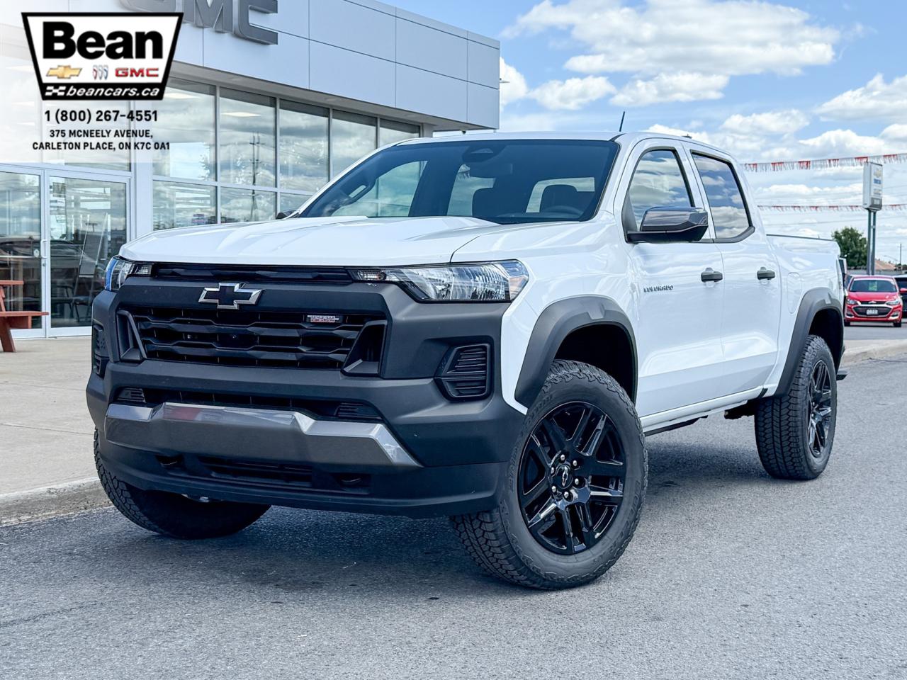 New 2025 Chevrolet Colorado Trail Boss 2.7L 4 CYL WITH REMOTE START/ENTRY, HEATED SEATS, HEATED STEERING WHEEL, HITCH GUIDANCE, HD SURROUND VISION, APPLE CARPLAY AND ANDROID AUTO for sale in Carleton Place, ON
