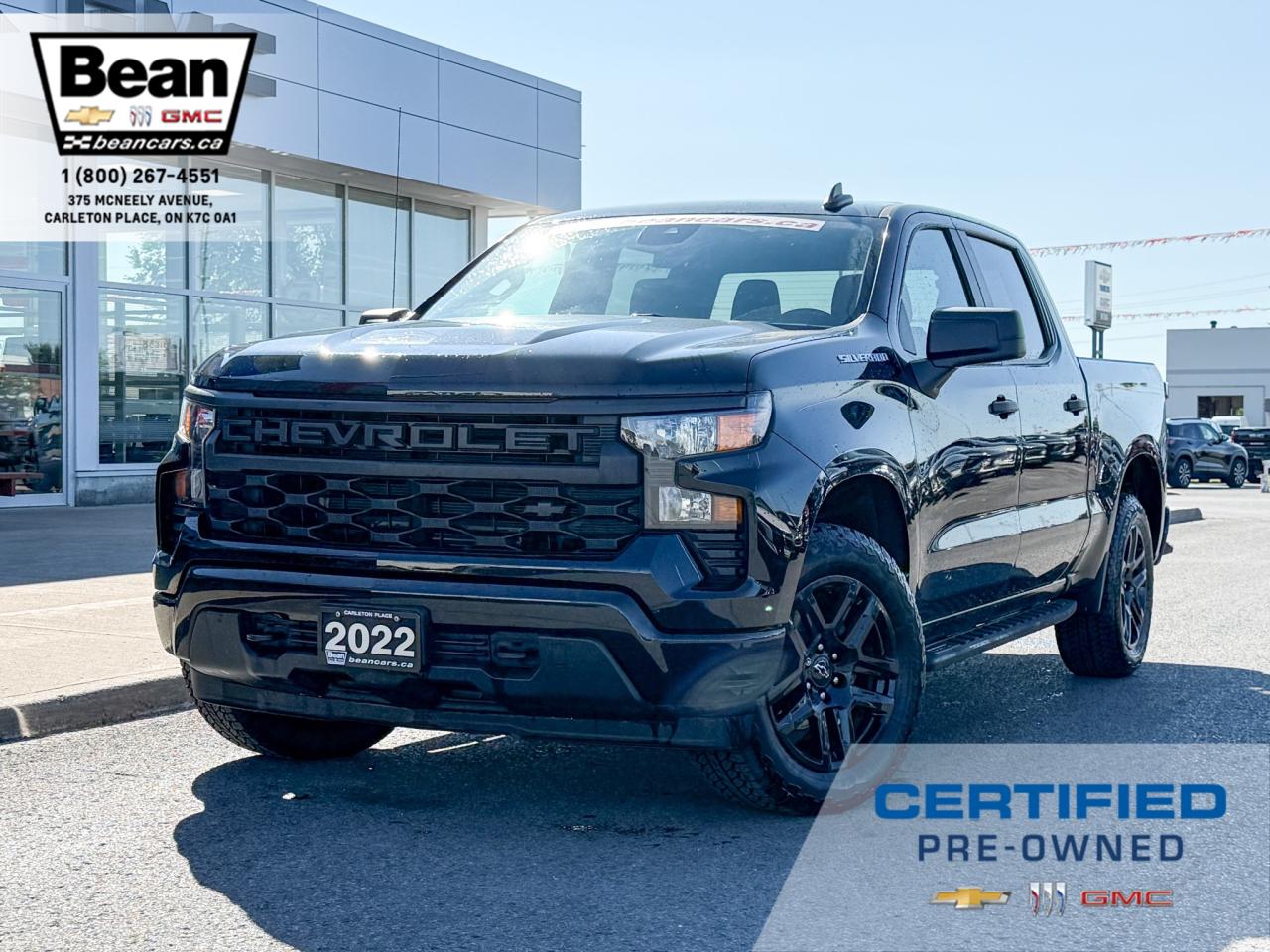 Used 2022 Chevrolet Silverado 1500 Custom ONEOWNER, PURCHASED AND SERVICED ATOUR DEALERSHIP, 2.7L 4CYL TURBO, CREW CAB SHORT BOX 4X4, CUSTOM TRIM LEVEL, UPGRADED 20