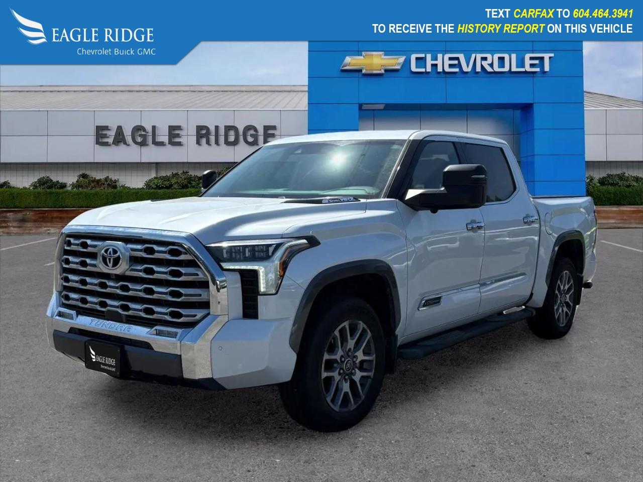 Used 2022 Toyota Tundra Hybrid Platinum Navigation System, Occupant sensing airbag, Outside temperature display, Power driver seat, Power moonroof, Power passenger seat, Power steering, Power windows, Rear reading lights, Remote keyless ent for sale in Coquitlam, BC