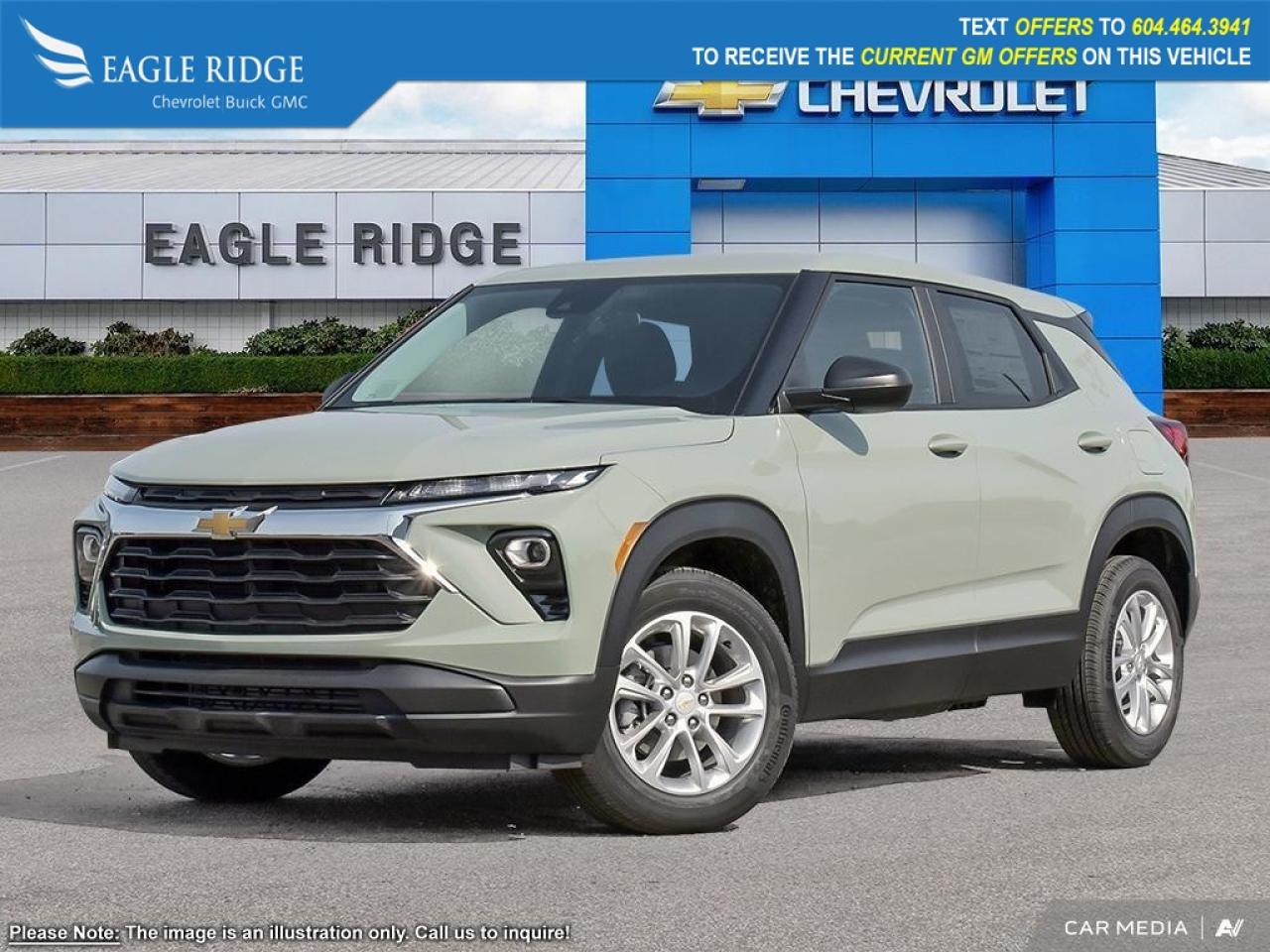 New 2026 Chevrolet TrailBlazer LS Power steering, Power windows, Rear side impact airbag, Remote keyless entry, Steering wheel mounted audio controls, Trip computer, Wireless Apple CarPlay/Android Auto for sale in Coquitlam, BC